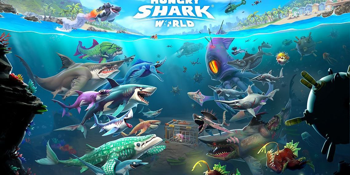 Hack Hungry Shark World Mod Full tiền