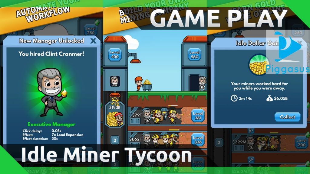 Click vào link bên trên để tải hack Idle Miner Tycoon full tiền nhé