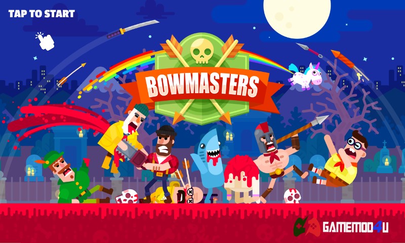 Bowmasters Mod Full tiền dành cho Android
