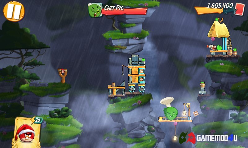 Hình ảnh trong game Angry Birds 2 hack full tiền