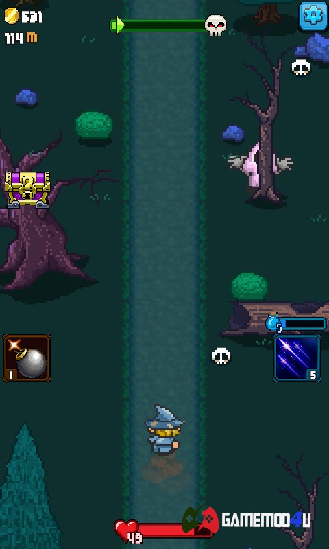Hình ảnh trong game hành động phiêu lưu Dash Quest