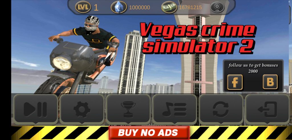 Hack Vegas Crime Simulator 2 Full tiền cho Android