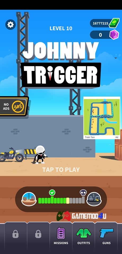 Đã test tựa game Johnny Trigger hack full tiền cho Android