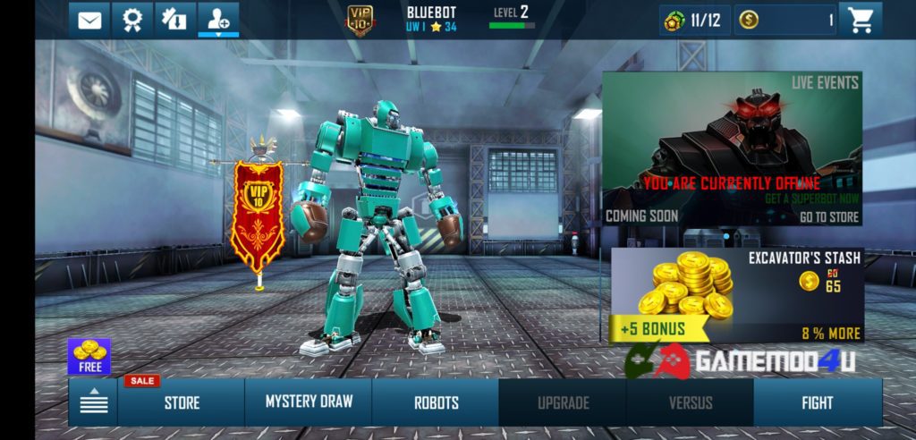 Real Steel World Robot Boxing Mod Vip 10 cho Android