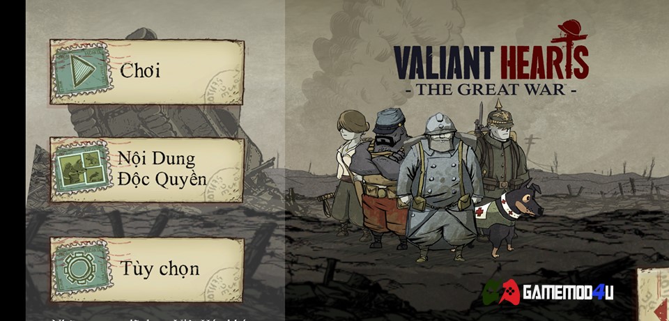 Đã test game Valiant Hearts The Great War mod full việt hóa