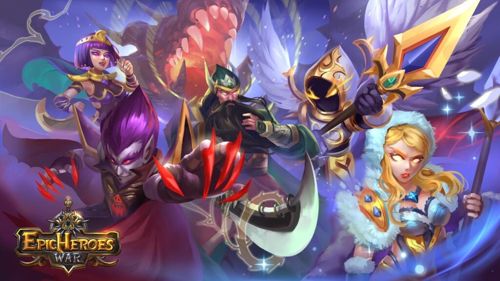 Epic Heroes War Mod Full tiền dành cho điện thoại Android