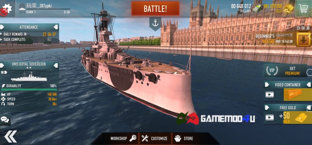 All Uploads - Battle of Warships: Online Mod Apk 1.72.22 [Unlimited money]