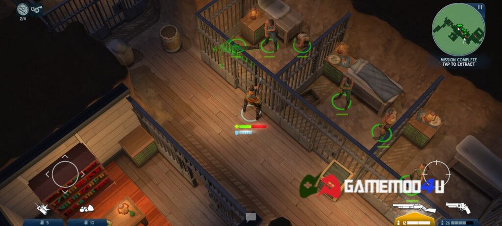 Nhiều thử thách trong game Space Marshals 2 mod apk full