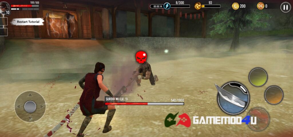 Hình ảnh chiến đấu trong game Ryuko Legend of Shadow Hunter mod
